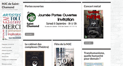 Desktop Screenshot of mjcstchamond.fr
